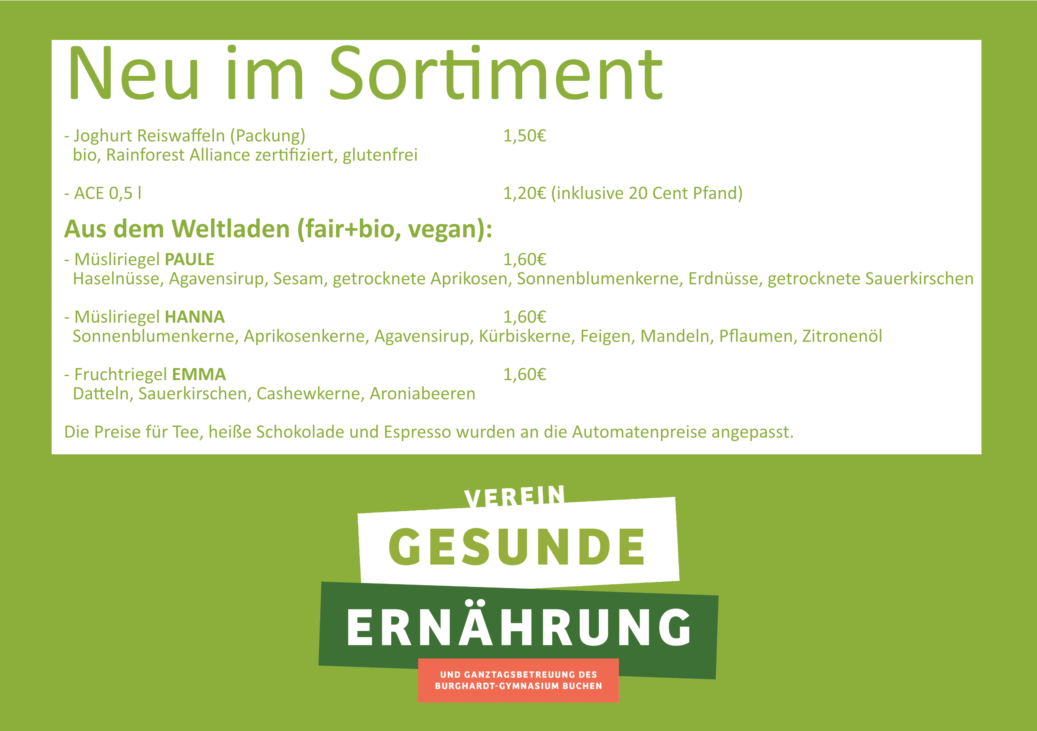 Sortimenterweiterung